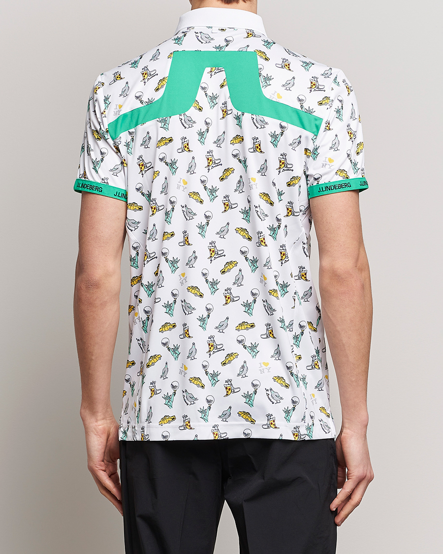 Uomini | Polo | J.Lindeberg | KV PGA Printed Jersey Polo White