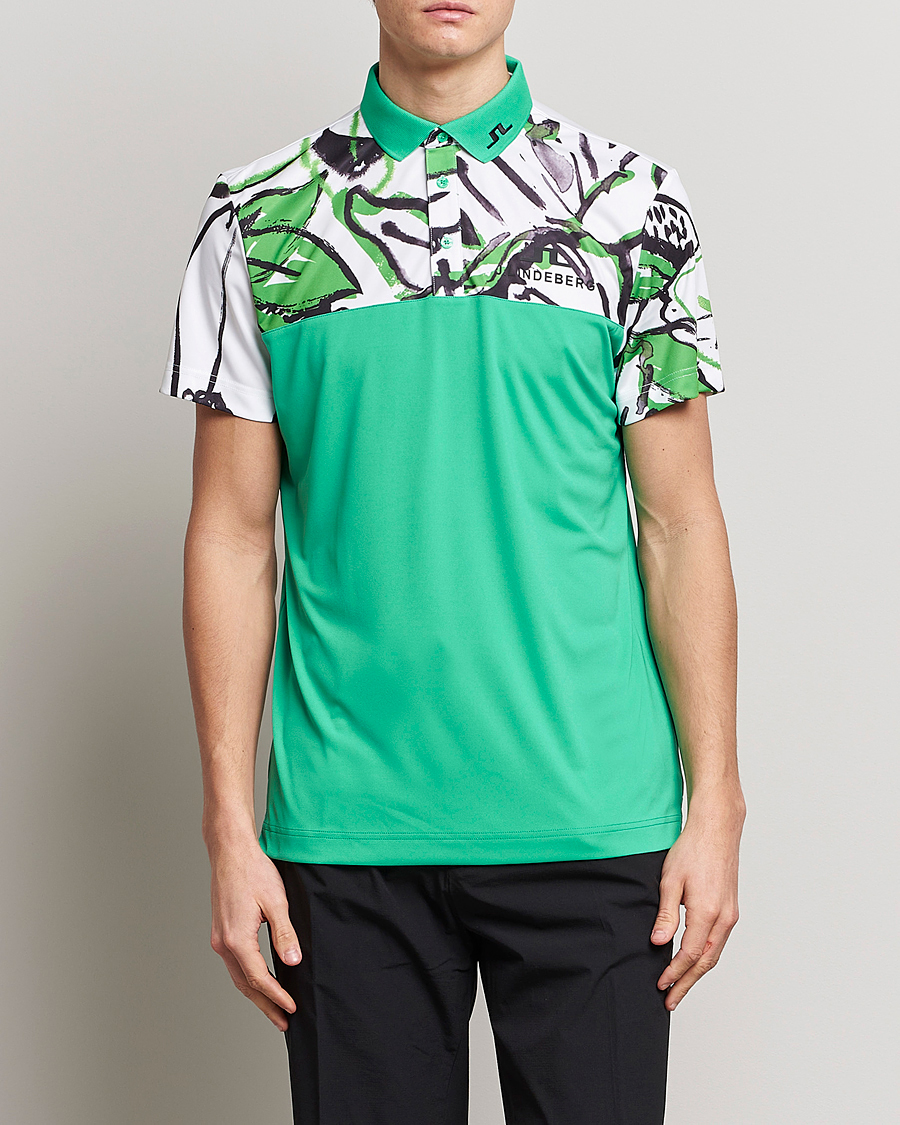 Uomini | Polo | J.Lindeberg | Jeff Masters TX Jersey Polo White