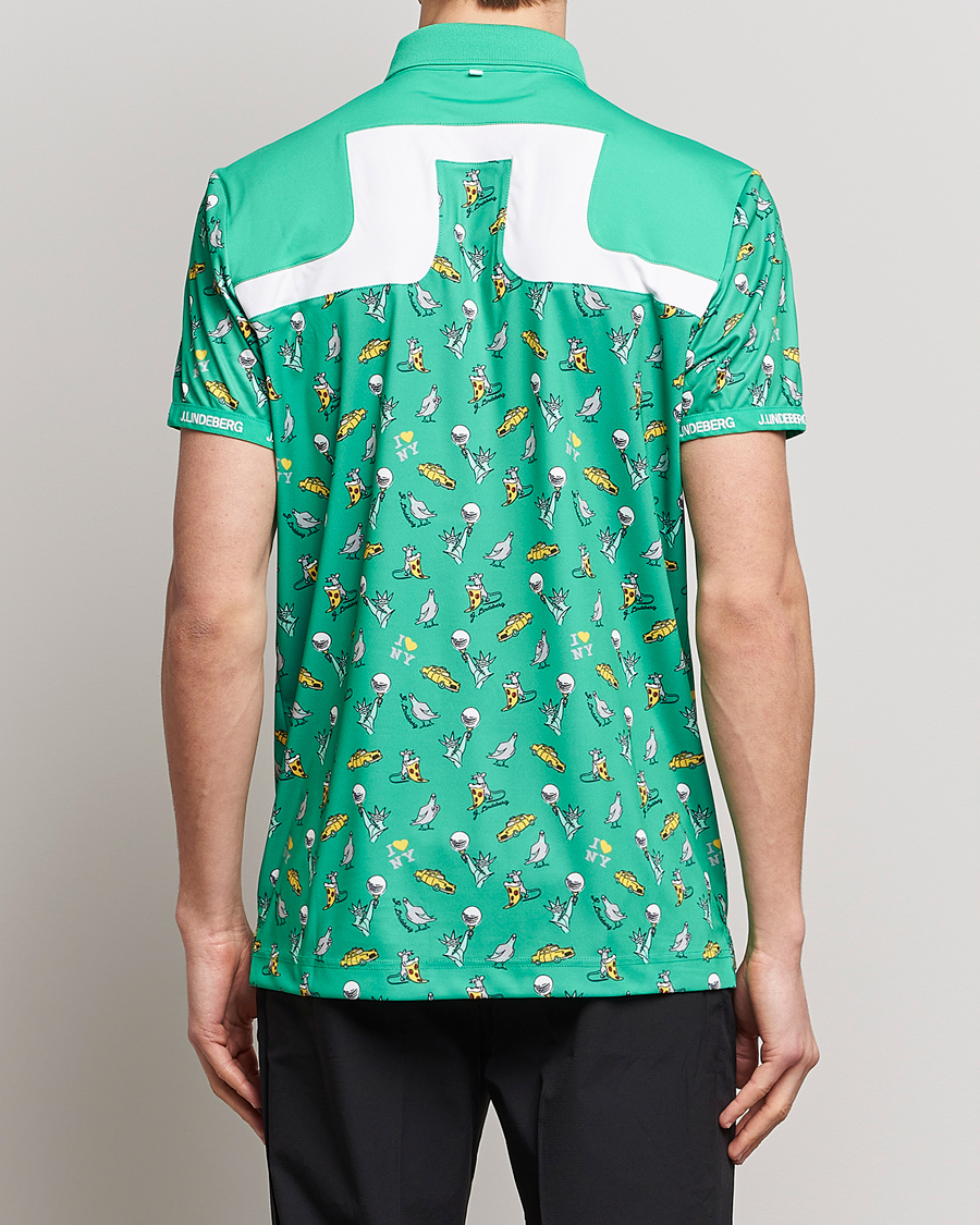 Uomini | Polo | J.Lindeberg | Jeff PGA TX Jersey Polo Blarney Green