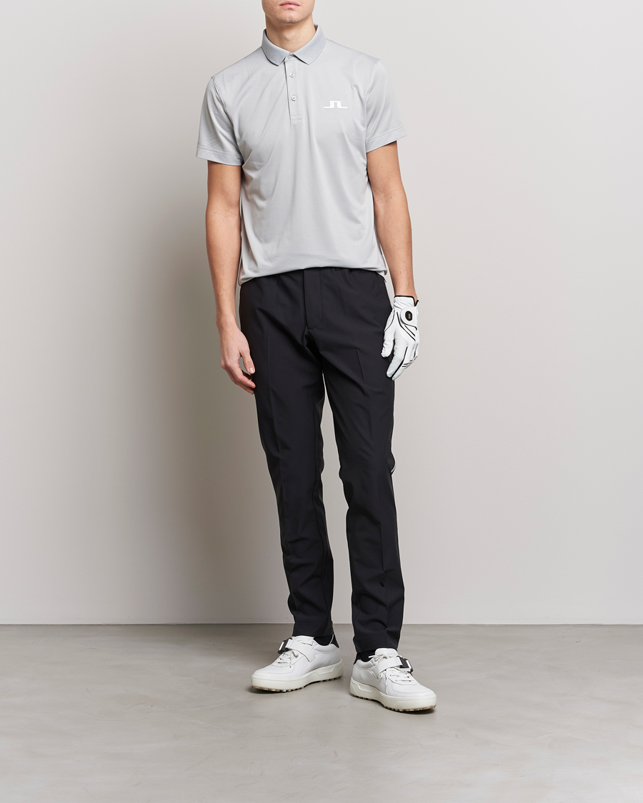 Uomini | Polo | J.Lindeberg | Bridge Regular Fit Polo High Rise Grey