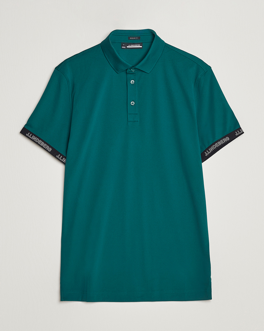 Uomini | Polo | J.Lindeberg | Guy Regular Fit Polo Rain Forest