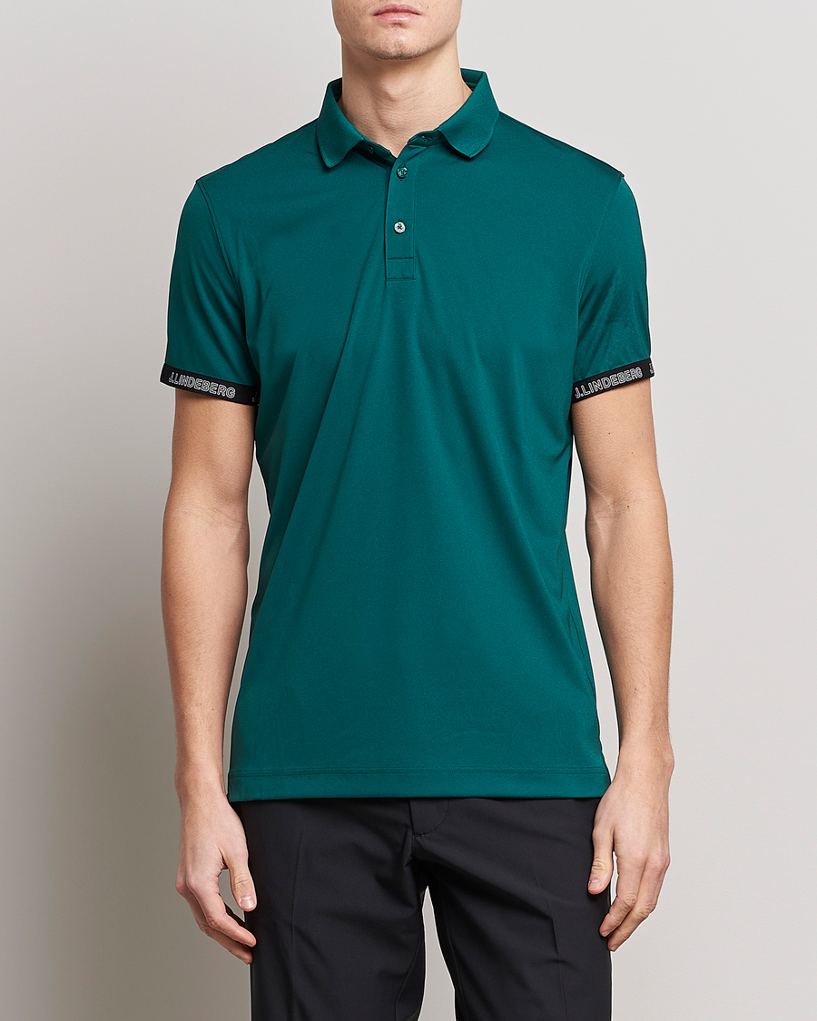Uomini | Polo | J.Lindeberg | Guy Regular Fit Polo Rain Forest