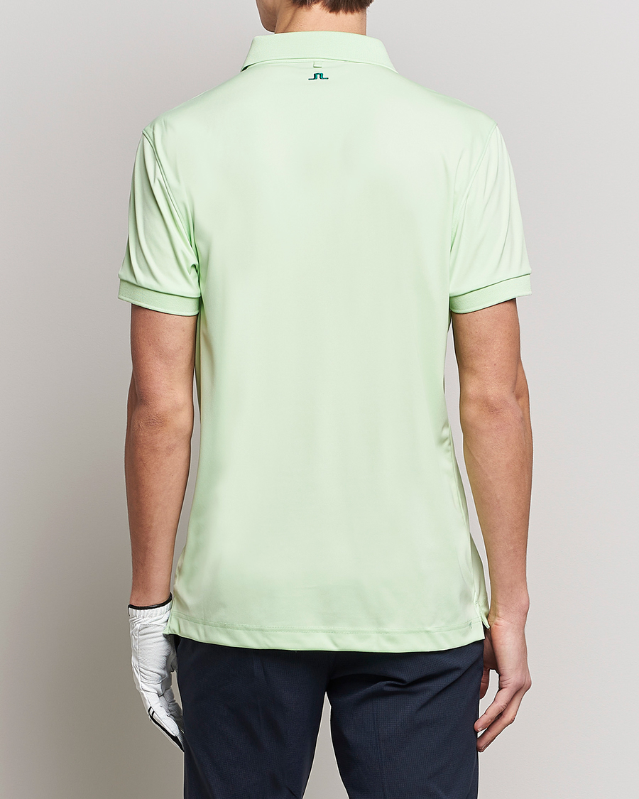 Uomini | Polo | J.Lindeberg | Tour Tech Regular Fit Polo Patina Green