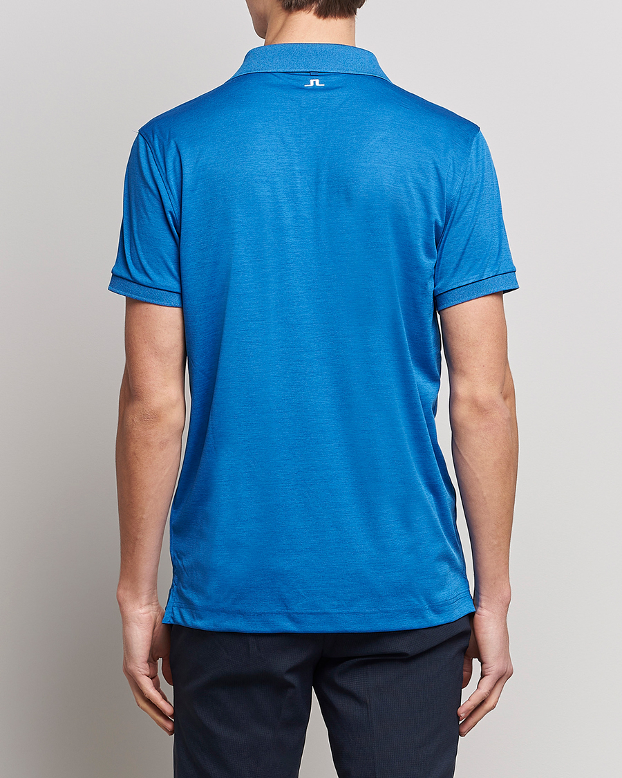 Uomini | Polo | J.Lindeberg | Tour Tech Regular Fit Polo Lapis Blue Melange