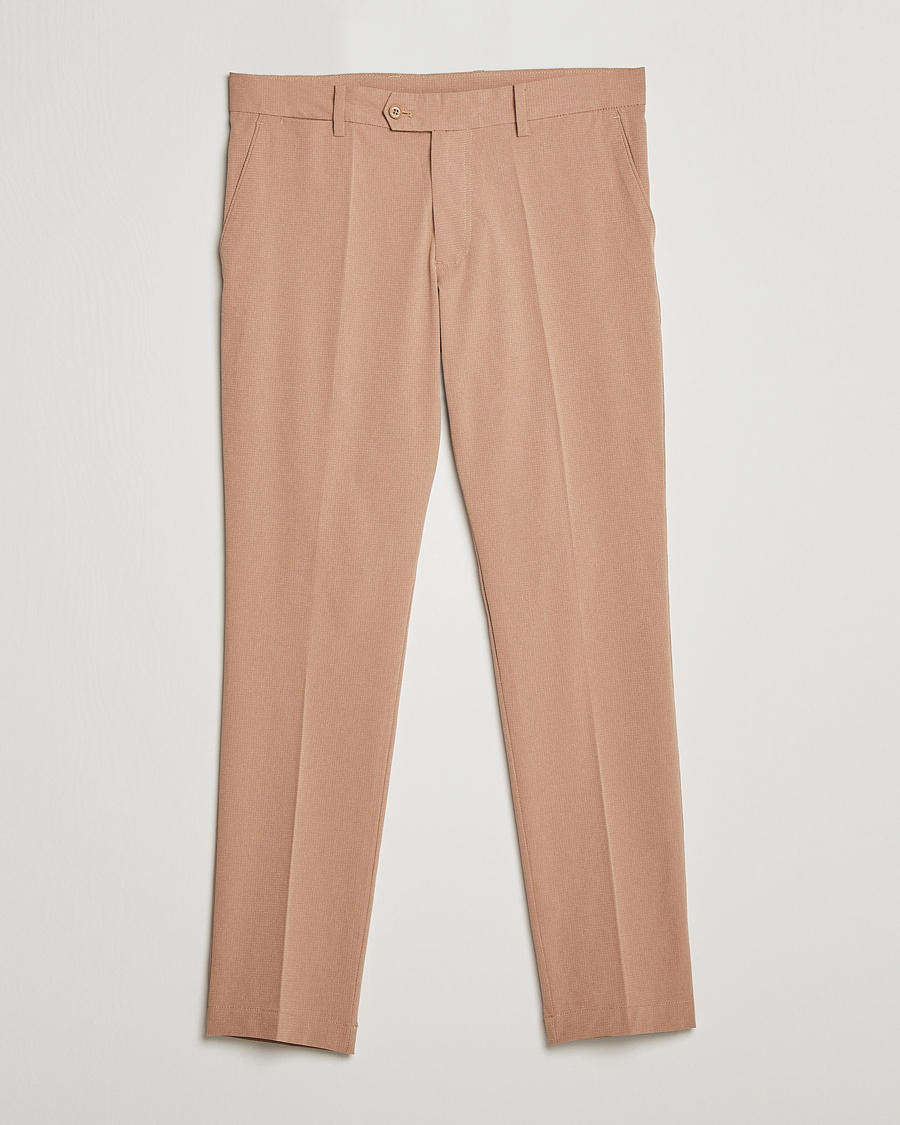 Uomini | Pantaloni | J.Lindeberg | Vent Golf Trousers Tiger Brown