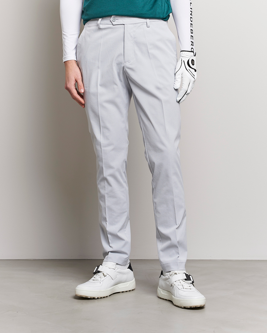 Uomini | Pantaloni | J.Lindeberg | Vent Golf Trousers High Rise Grey
