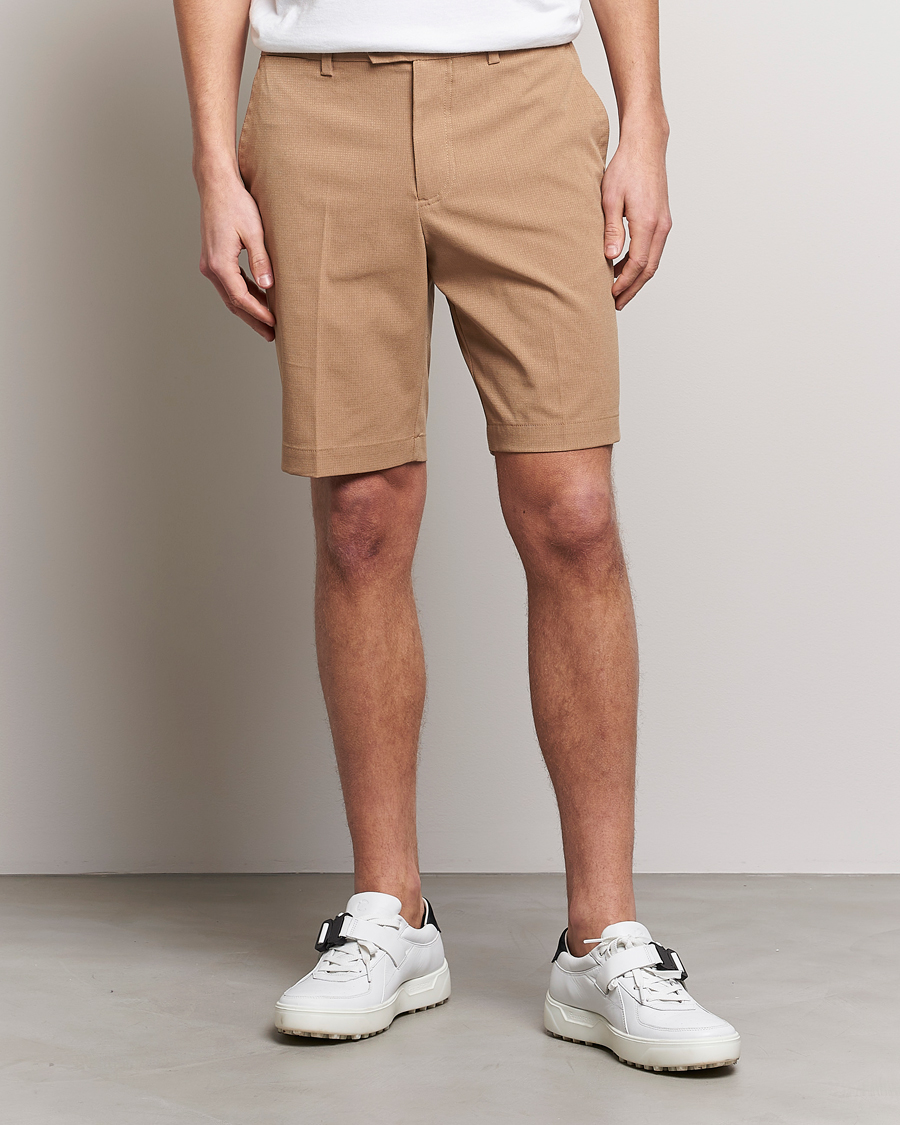 Uomini | Pantaloncini | J.Lindeberg | Vent Golf Shorts Tiger Brown