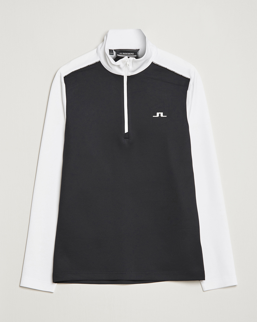 Uomini | Maglieria | J.Lindeberg | Terry Mid Layer Half Zip White