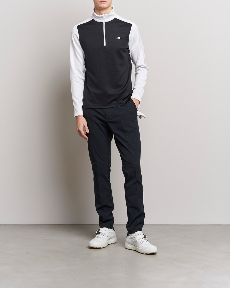 Uomini | Maglieria | J.Lindeberg | Terry Mid Layer Half Zip White