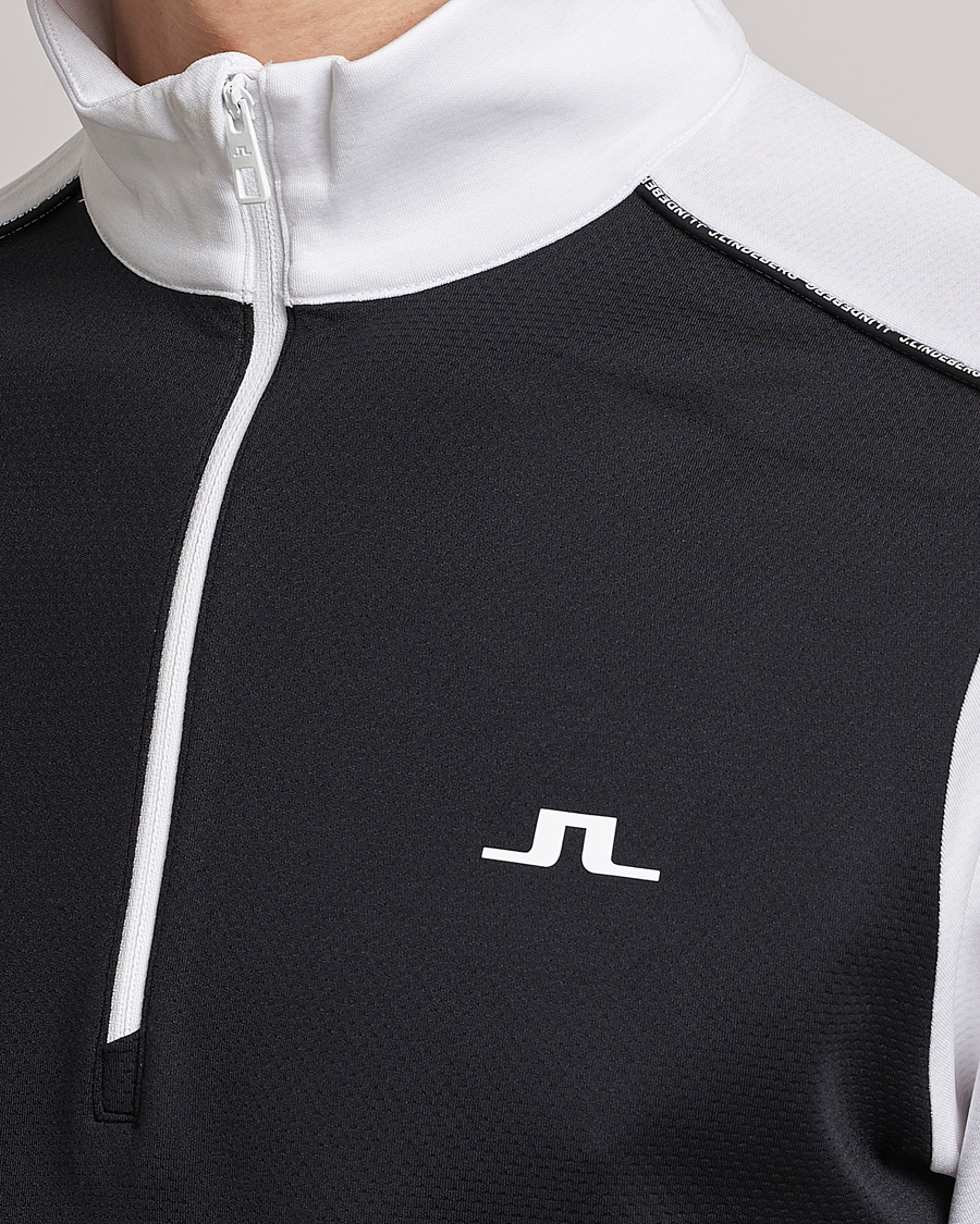 Uomini | Maglieria | J.Lindeberg | Terry Mid Layer Half Zip White
