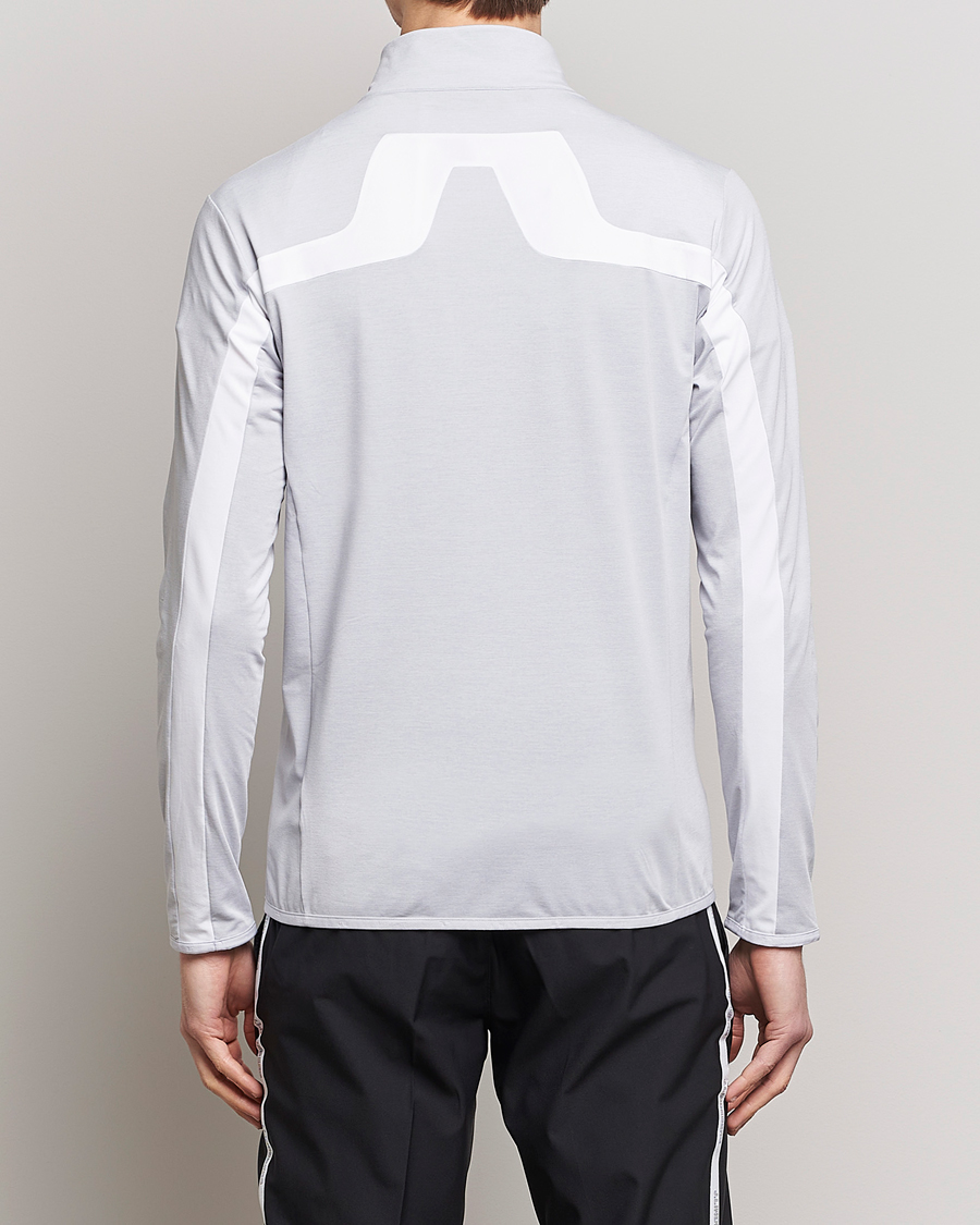 Uomini | Maglieria | J.Lindeberg | Jarvis Mid Layer Full Zip Light Grey Melange