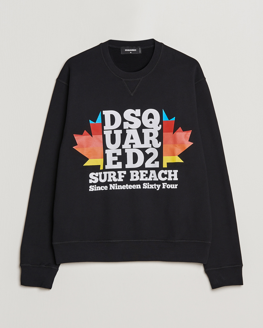 Uomini | Maglieria | Dsquared2 | Surf Beach Sweatshirt Black