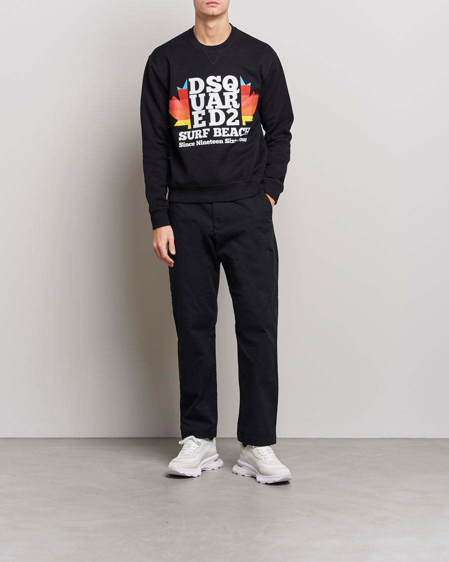 Uomini | Maglieria | Dsquared2 | Surf Beach Sweatshirt Black