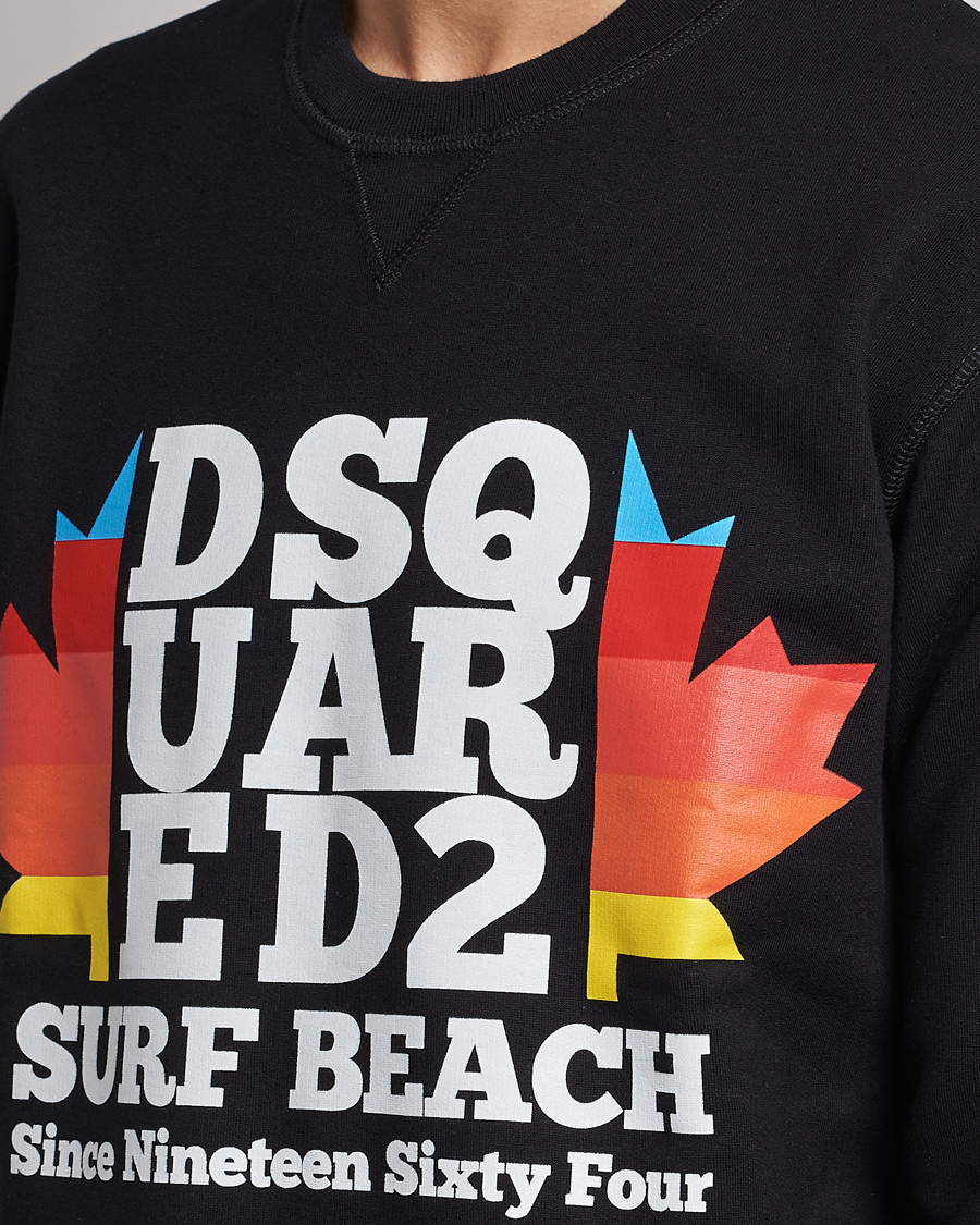 Uomini | Maglieria | Dsquared2 | Surf Beach Sweatshirt Black