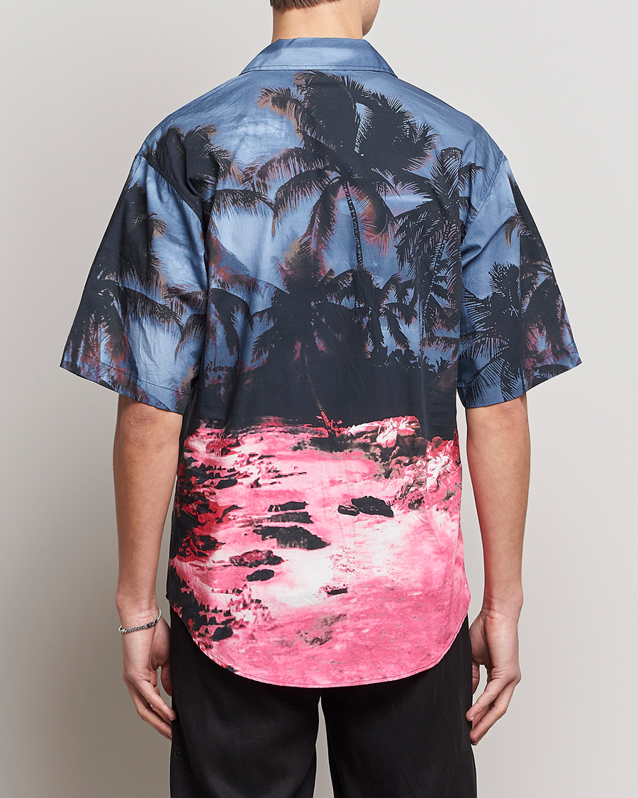 Uomini | Camicie | Dsquared2 | Palm Tree Bowling Shirt Purple