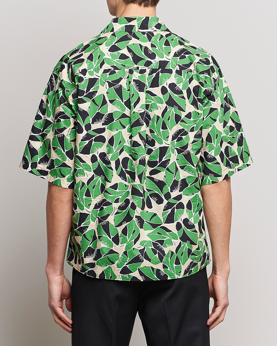 Uomini | Camicie | Dsquared2 | Printed Bowling Shirt Beige/Green