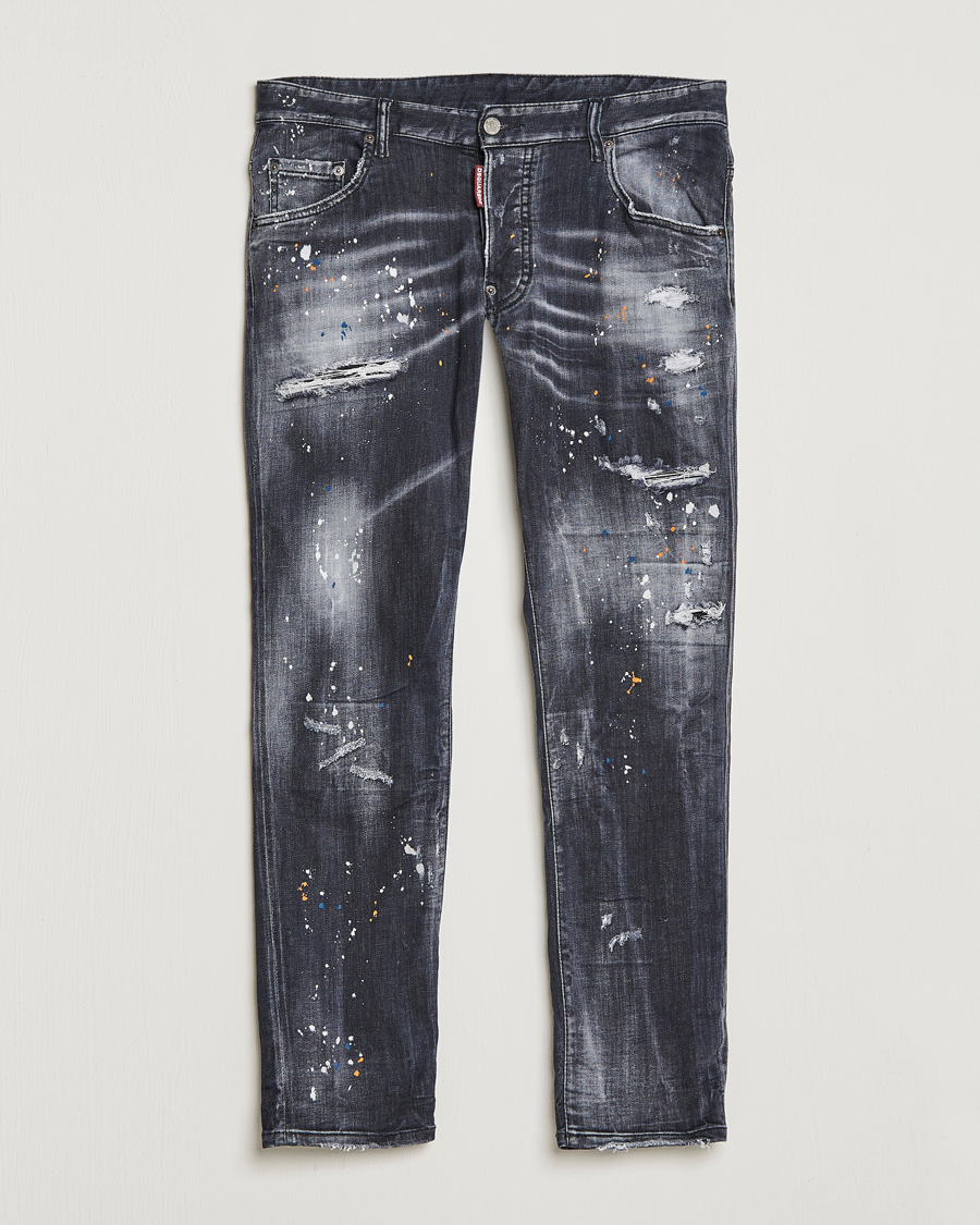 Uomini | Jeans | Dsquared2 | Skater Jeans Black Wash