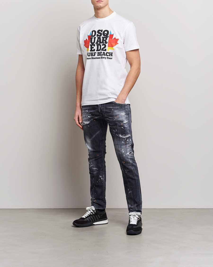 Uomini | Jeans | Dsquared2 | Skater Jeans Black Wash