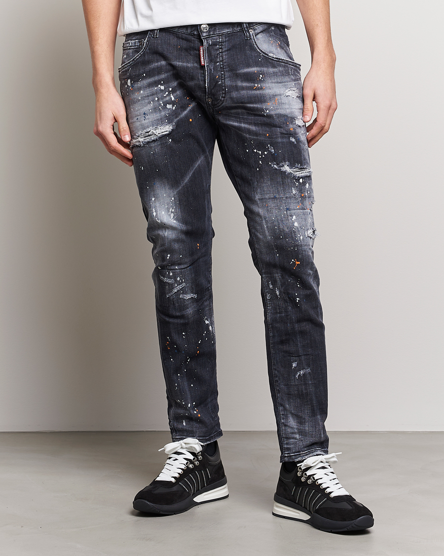 Uomini | Jeans | Dsquared2 | Skater Jeans Black Wash