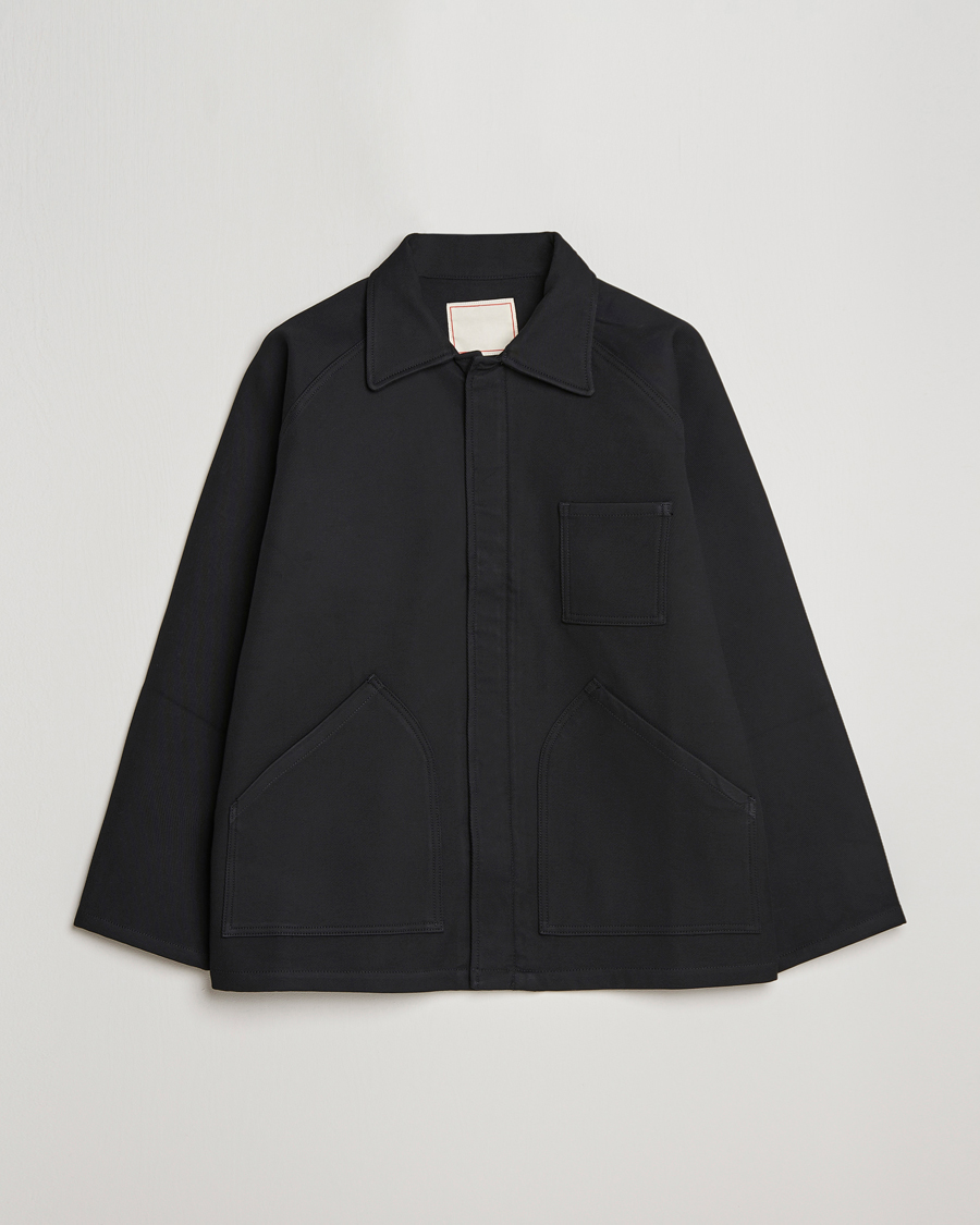Uomini | Giacche | Jeanerica | Tom Heavy Workwear Shirt Jacket Black