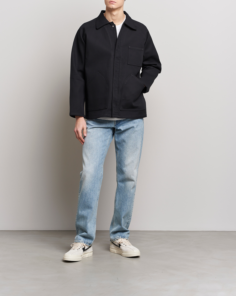 Uomini | Giacche | Jeanerica | Tom Heavy Workwear Shirt Jacket Black