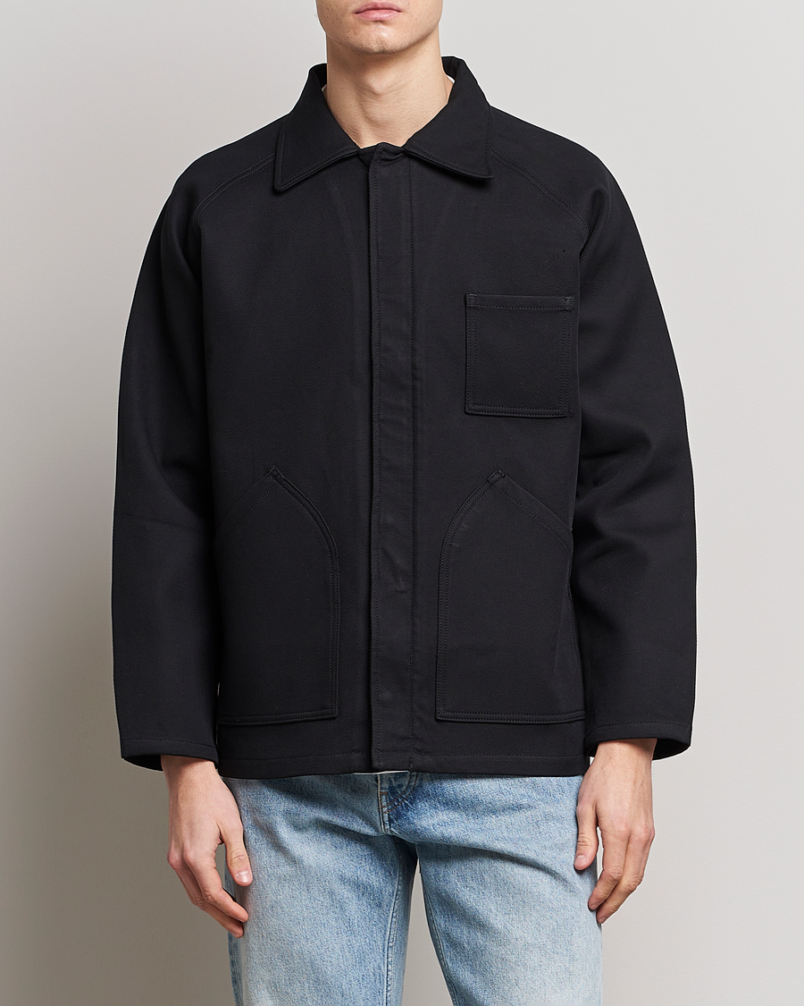 Uomini | Giacche | Jeanerica | Tom Heavy Workwear Shirt Jacket Black