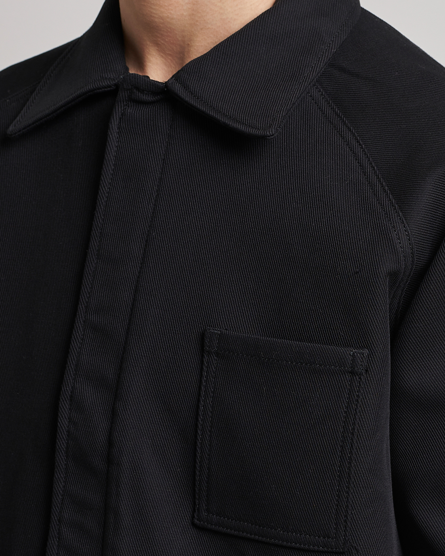 Uomini | Giacche | Jeanerica | Tom Heavy Workwear Shirt Jacket Black