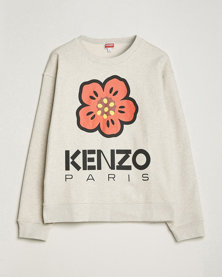Uomini | Maglieria | KENZO | Boke Flower Sweatshirt Pale Grey