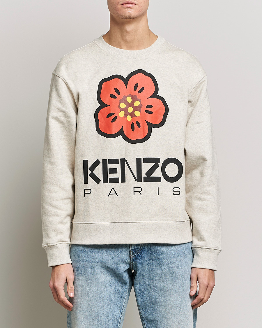 Uomini | Maglieria | KENZO | Boke Flower Sweatshirt Pale Grey
