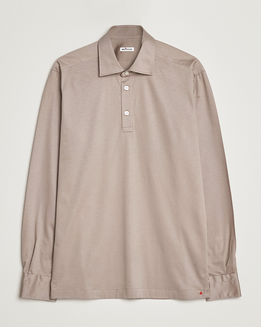 Uomini | Camicie | Kiton | Popover Shirt Beige