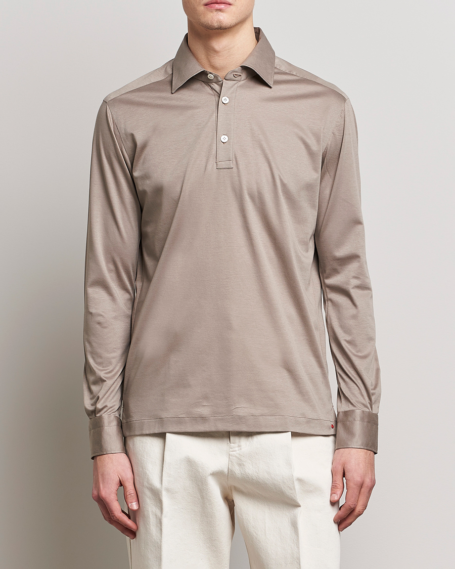 Uomini | Camicie | Kiton | Popover Shirt Beige
