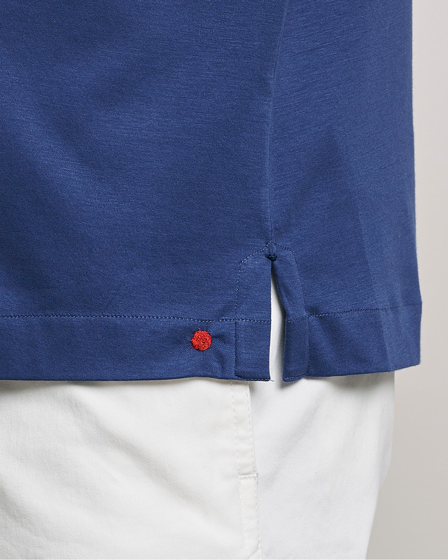 Uomini | Camicie | Kiton | Popover Shirt Dark Blue