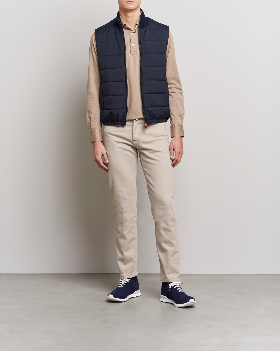 Uomini | Pantaloni | Kiton | Kurabo 5-Pocket Pants Light Beige