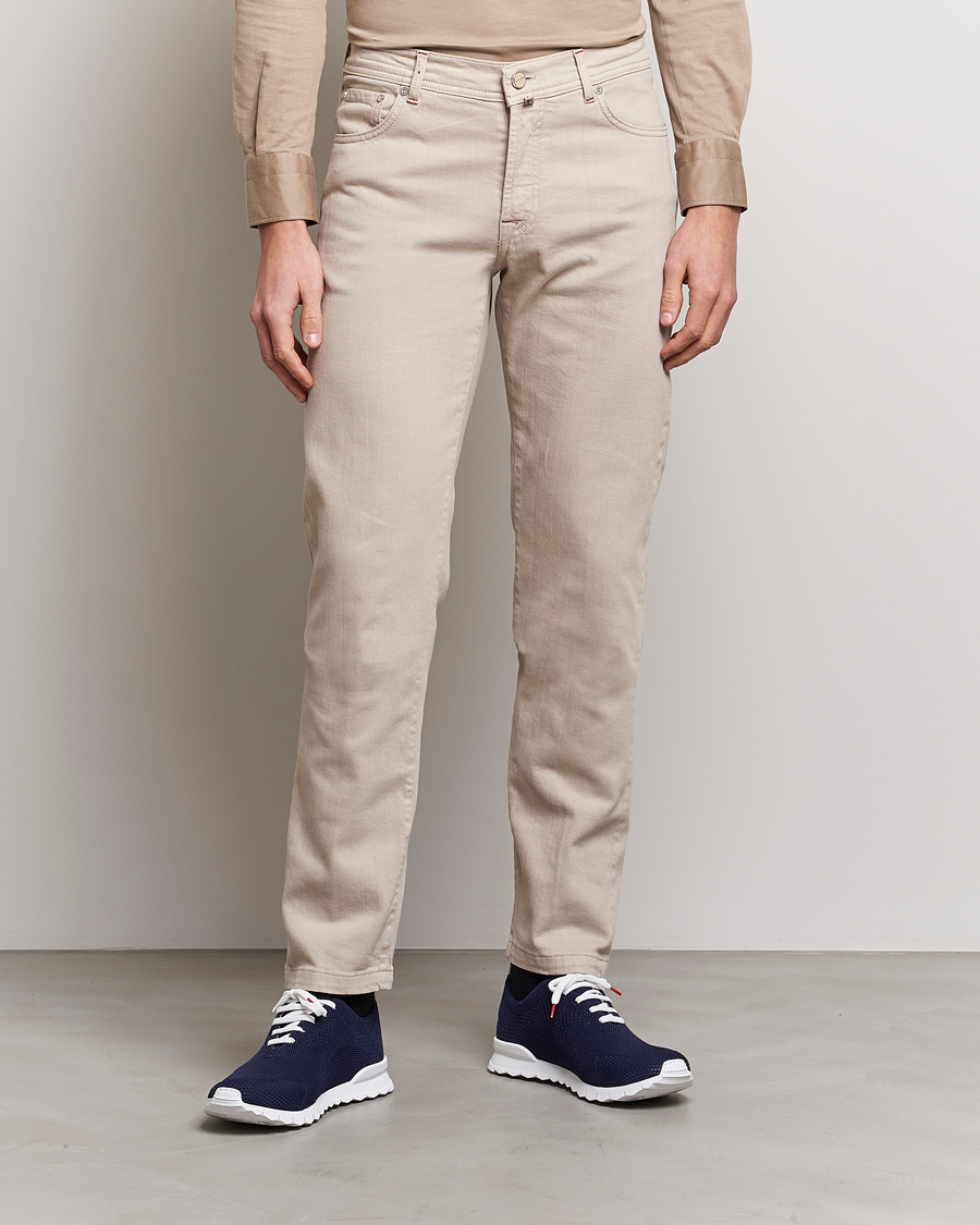Uomini | Pantaloni | Kiton | Kurabo 5-Pocket Pants Light Beige