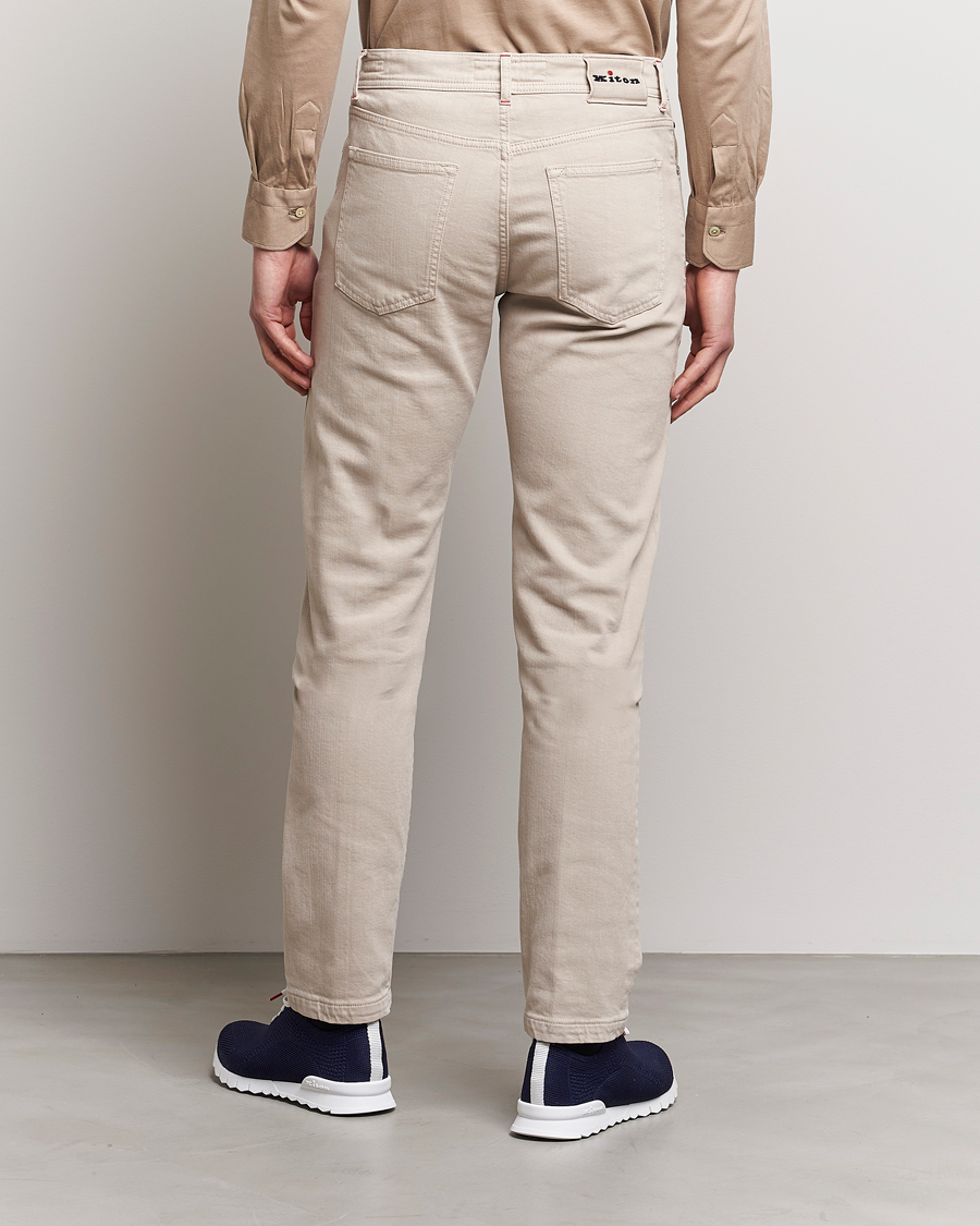 Uomini | Pantaloni | Kiton | Kurabo 5-Pocket Pants Light Beige