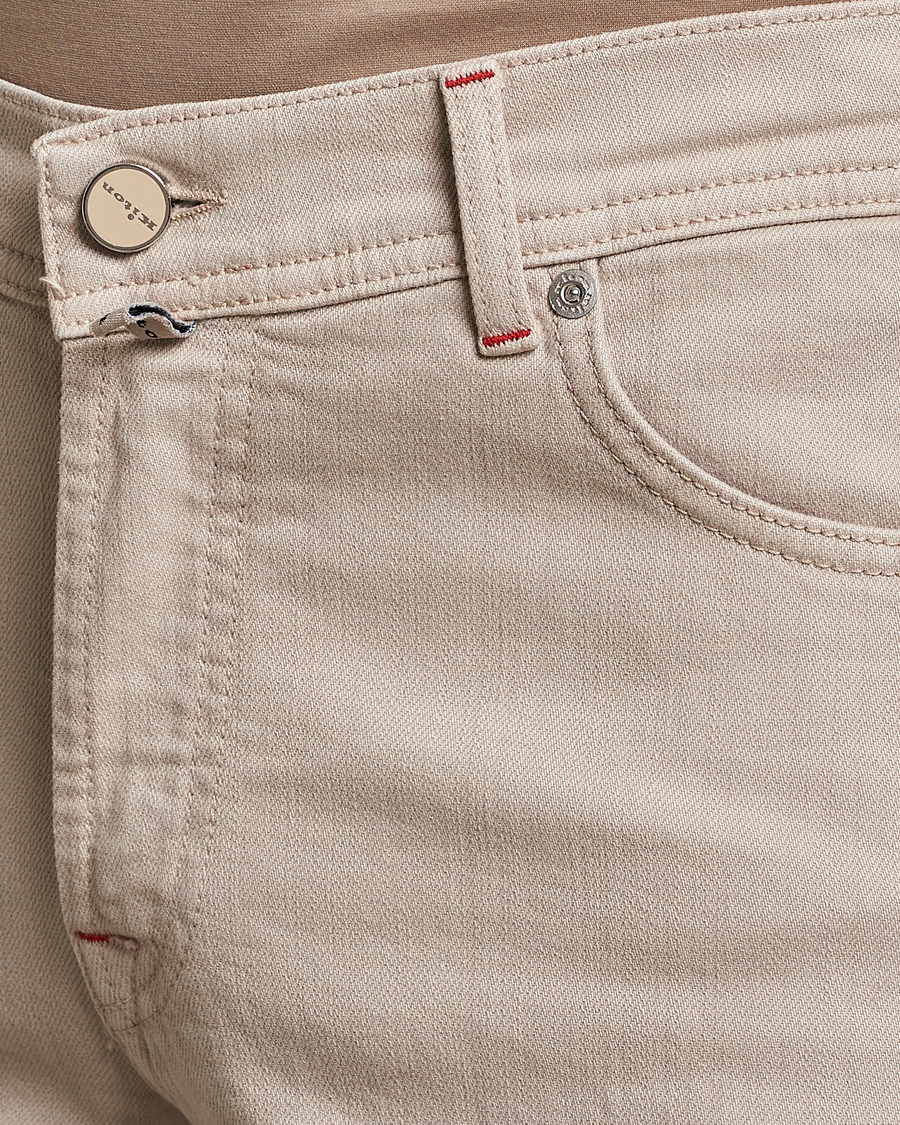 Uomini | Pantaloni | Kiton | Kurabo 5-Pocket Pants Light Beige