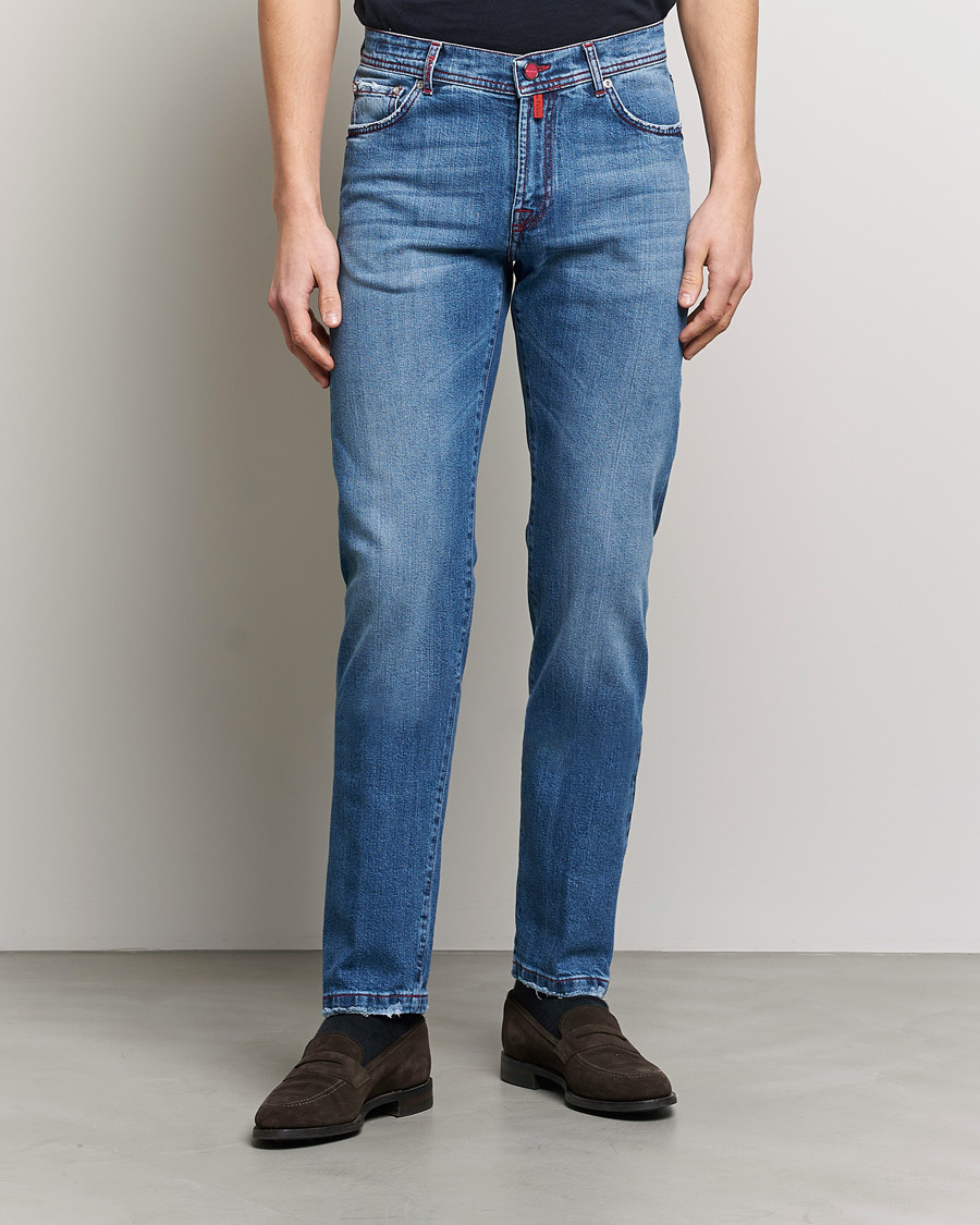 Uomini | Jeans | Kiton | Kurabo Denim Jeans Light Indigo