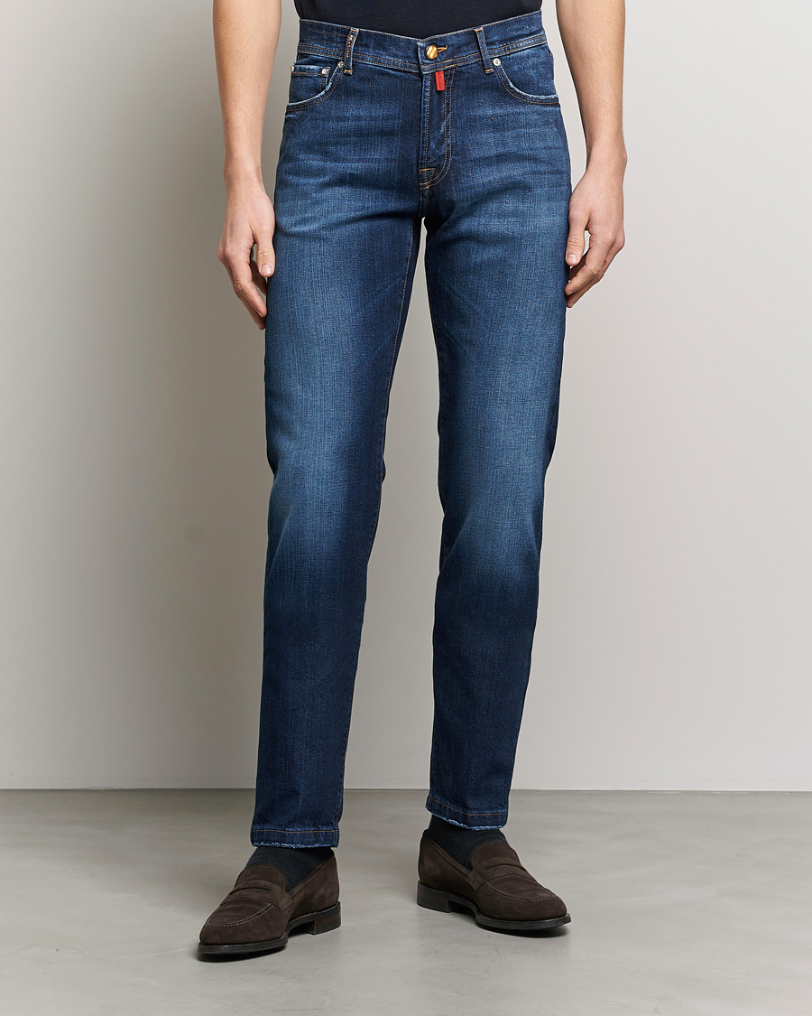 Uomini | Jeans | Kiton | Kurabo Denim Jeans Dark Indigo
