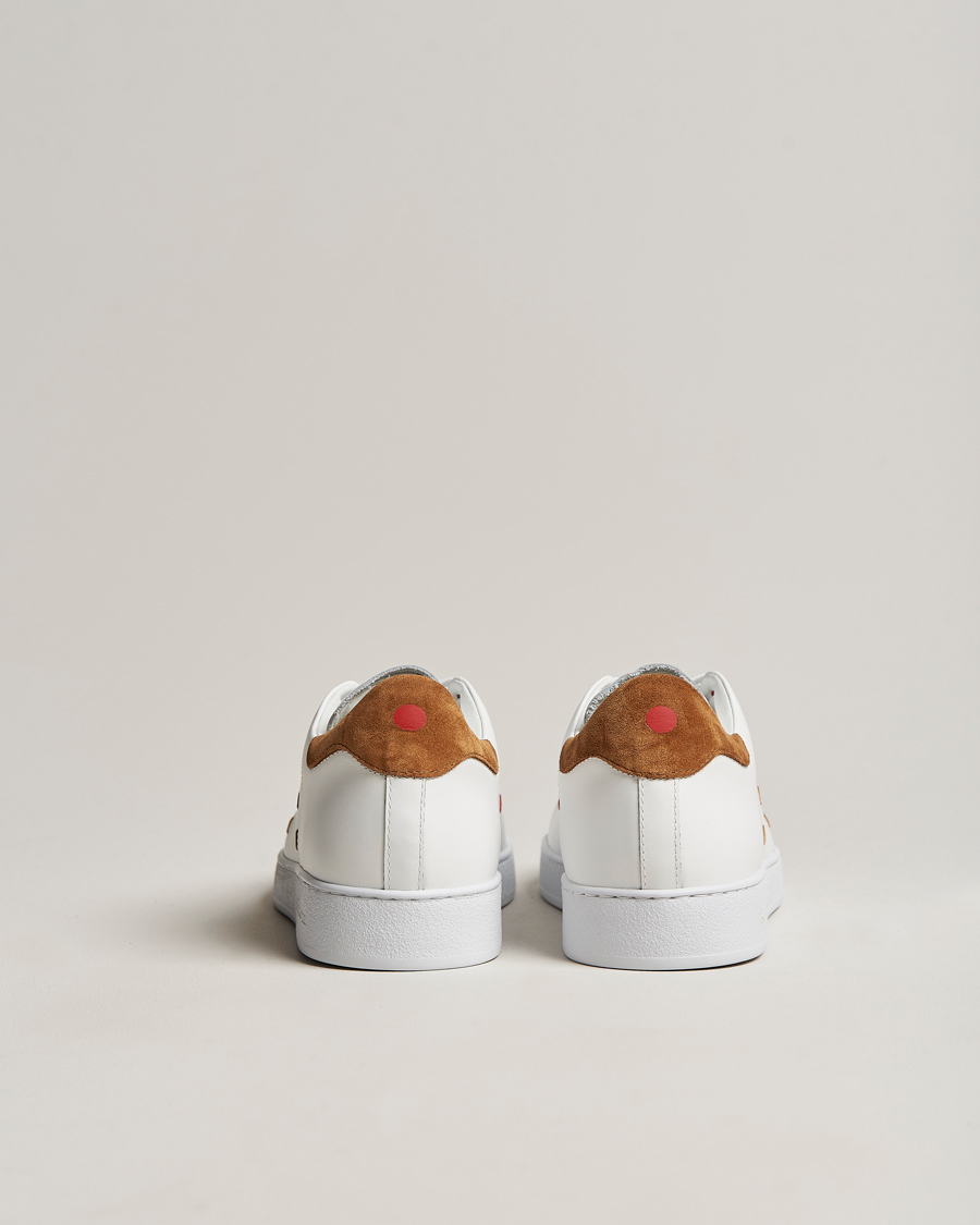 Uomini | Kiton Plain Sneakers White Calf | Kiton | Plain Sneakers White Calf