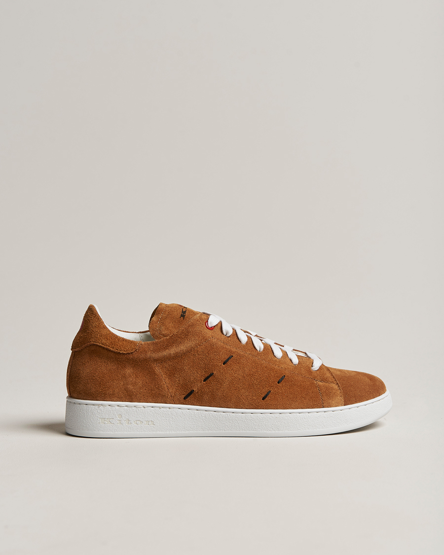 Uomini | Kiton Plain Sneakers Brown Suede | Kiton | Plain Sneakers Brown Suede