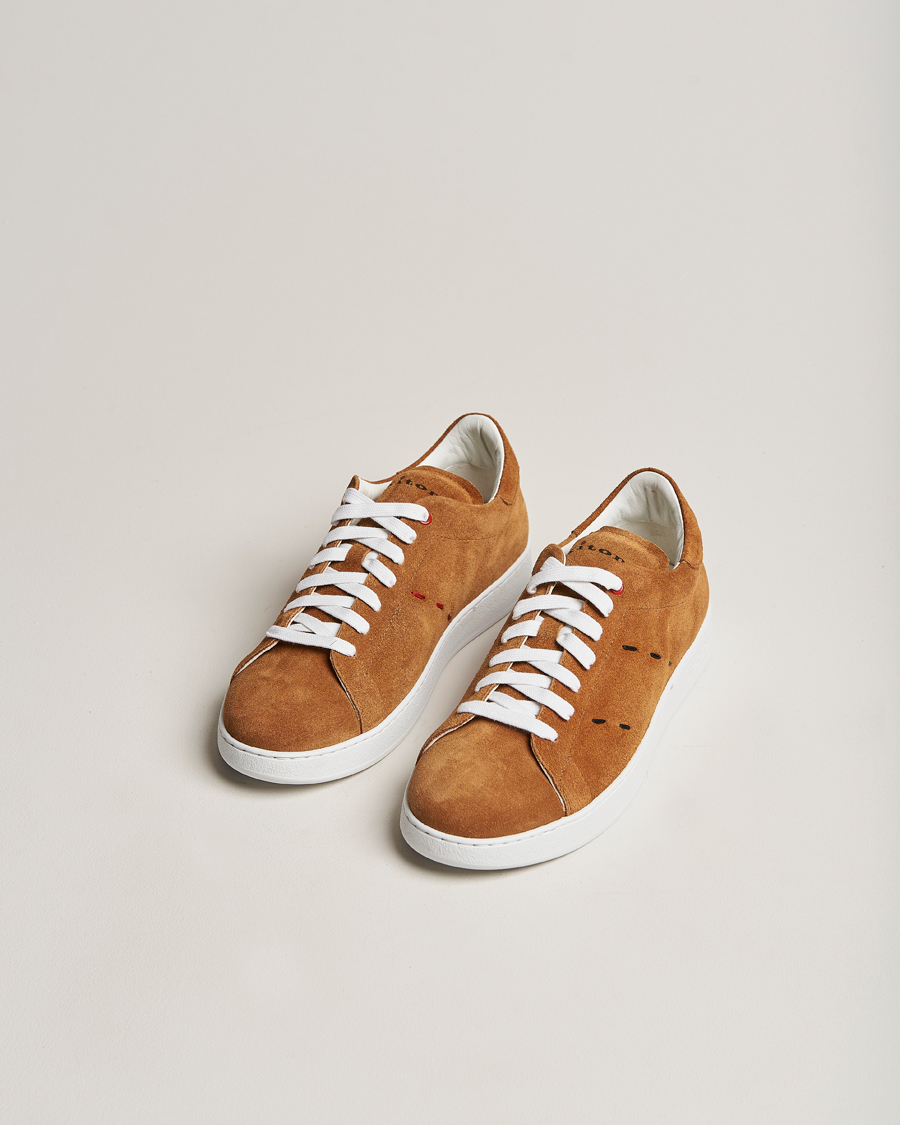 Uomini | Kiton Plain Sneakers Brown Suede | Kiton | Plain Sneakers Brown Suede