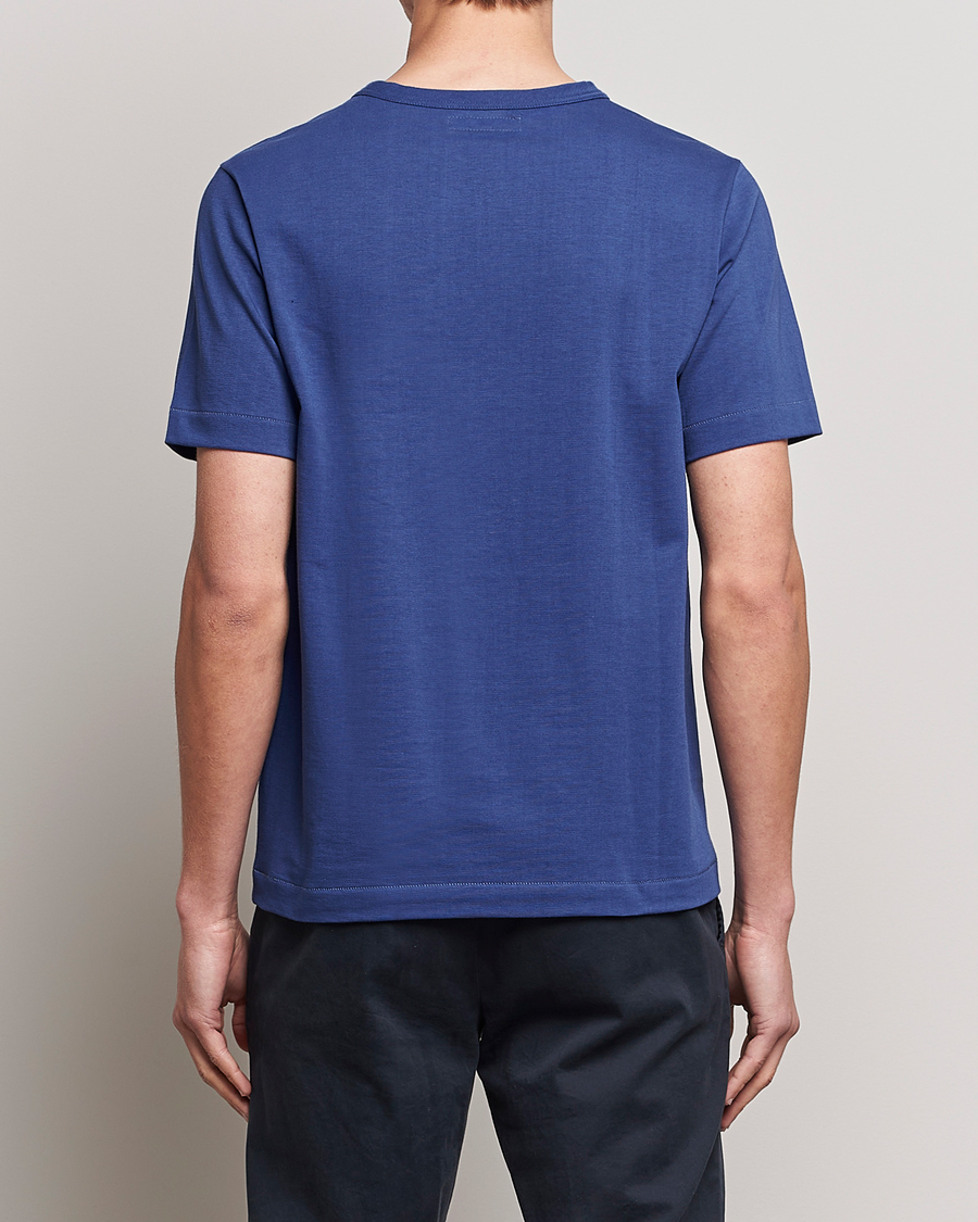 Uomini | T-shirt | Merz b. Schwanen | Relaxed Loopwheeled Sturdy T-Shirt Pacific Blue