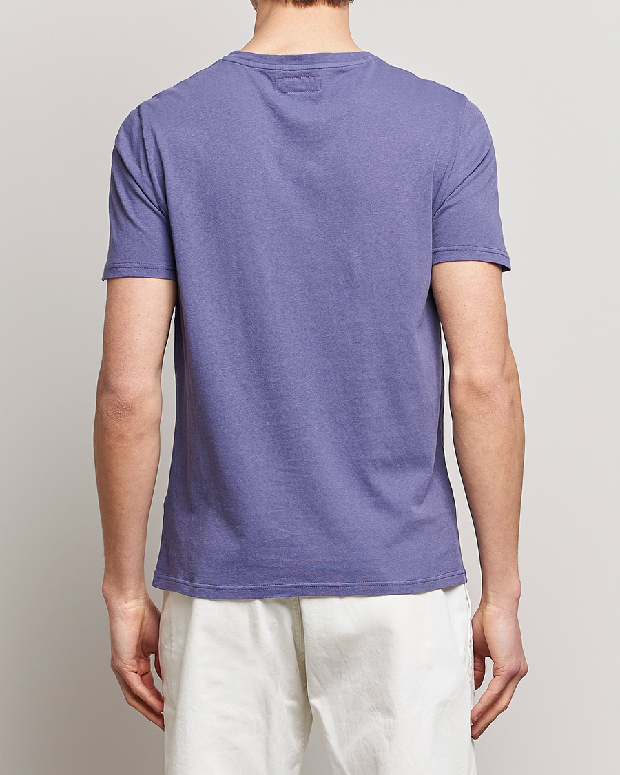 Uomini | T-shirt | Merz b. Schwanen | Organic Cotton Washed Crew Neck T-Shirt Purple