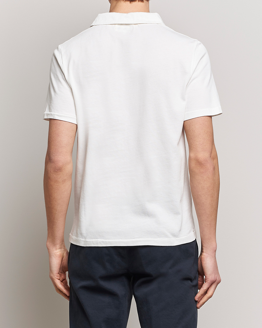 Uomini | Polo | Merz b. Schwanen | Organic Cotton Washed Polo White