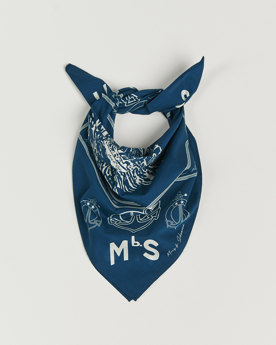 Uomini | Sciarpe | Merz b. Schwanen | Merz b. SchwanenCotton BandanaInk Blue