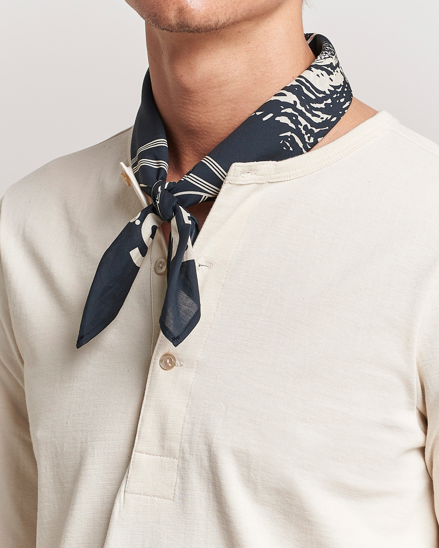 Uomini | Sciarpe | Merz b. Schwanen | Merz b. SchwanenCotton BandanaCharcoal