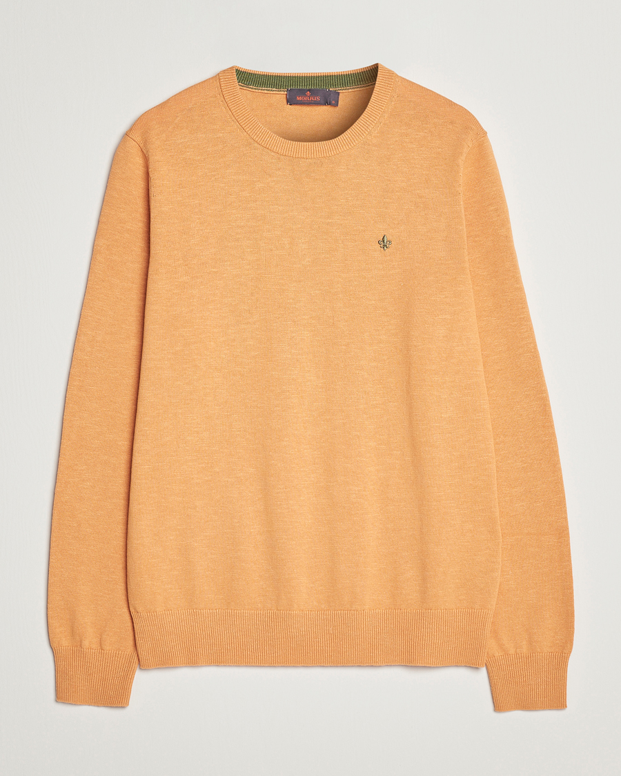 Uomini | Maglieria | Morris | Harold Summer Crew Neck Orange