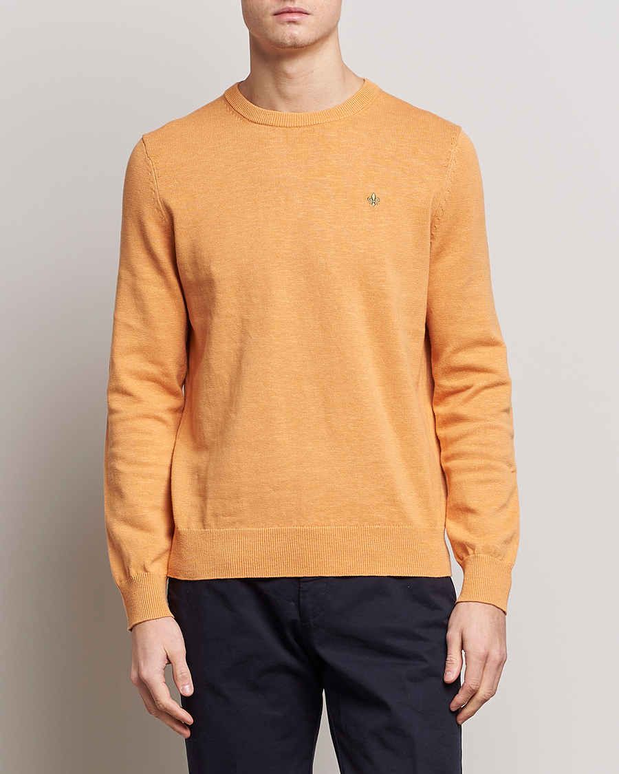 Uomini | Maglieria | Morris | Harold Summer Crew Neck Orange