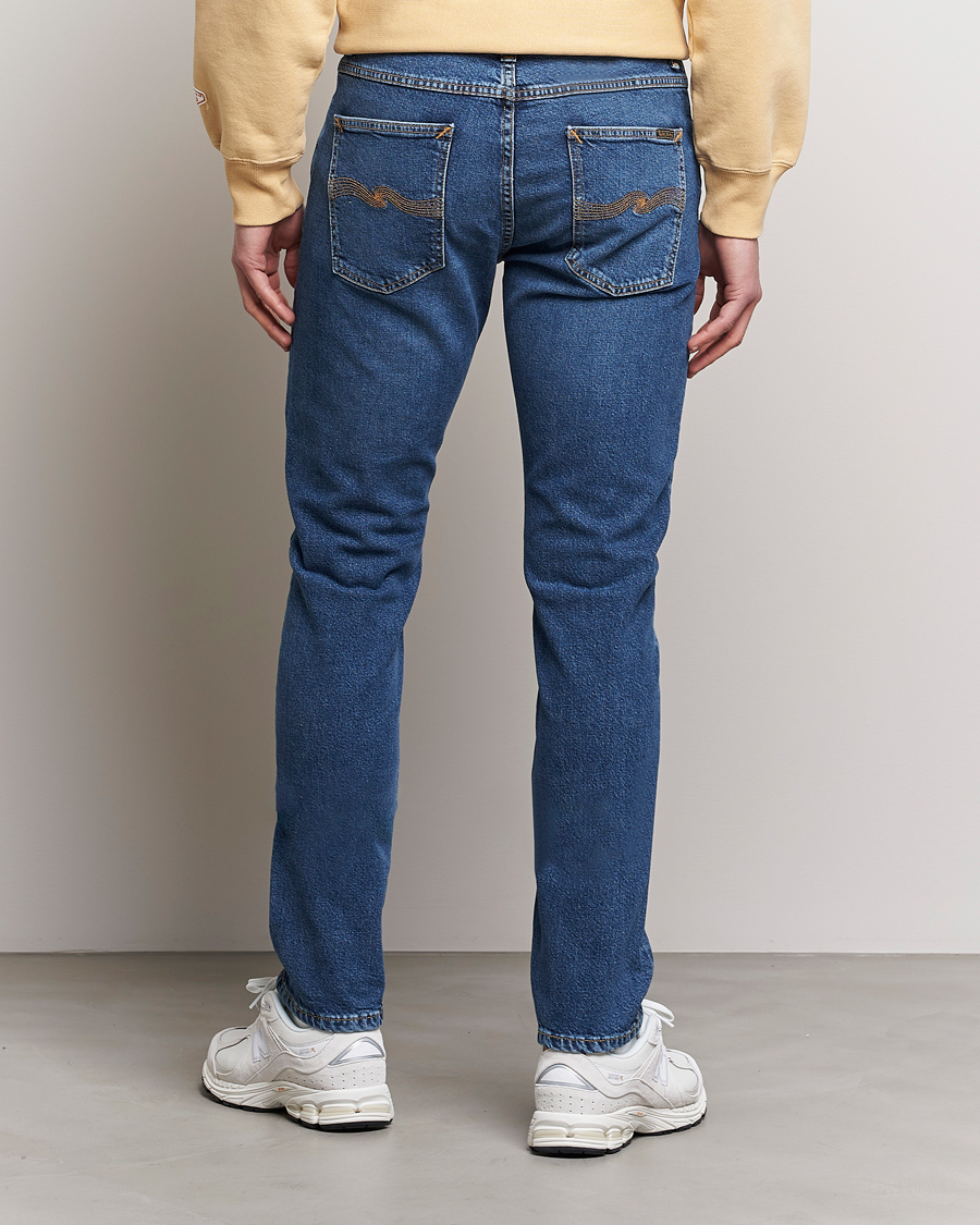 Uomini | Jeans | Nudie Jeans | Lean Dean Jeans Blue Mud