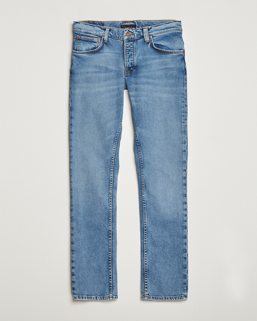 Uomini | Jeans | Nudie Jeans | Grim Tim Jeans Worn Pale Blue